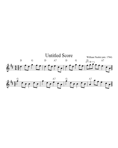 Cousin Jim1 (Version 3) sheet music preview