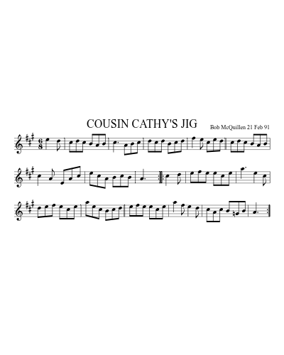 COUSIN CATHY'S JIG (Version 2)
