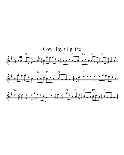 Cow-Boy's Jig, The (Version 3)
