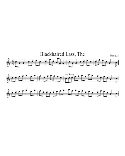 Blackhaired Lass, The (Mc Mahons)