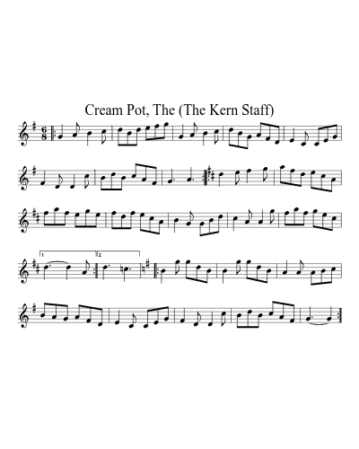 Cream Pot, The (The Kern Staff) preview