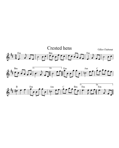 Crested hens (Version 4)