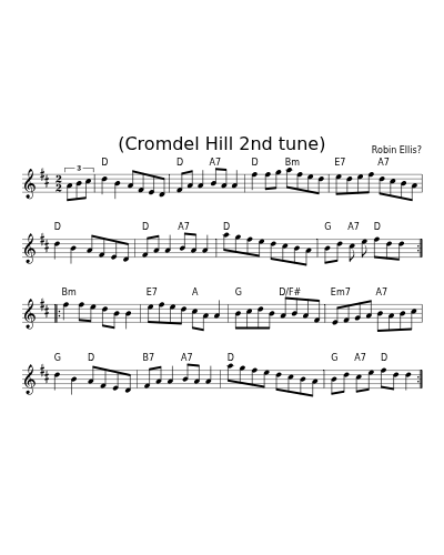 (Cromdel Hill 2nd tune) (Version 2)