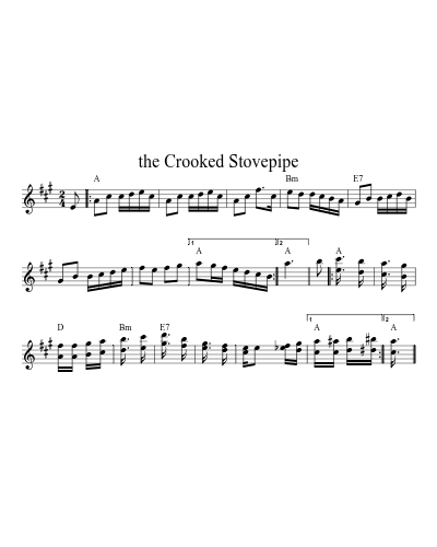 the Crooked Stovepipe sheet music preview