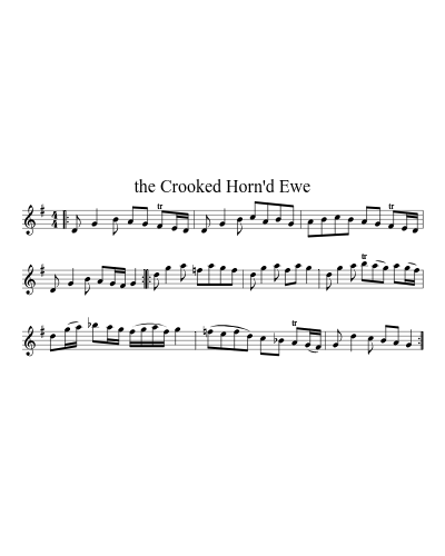 the Crooked Horn'd Ewe (Version 2) sheet music preview