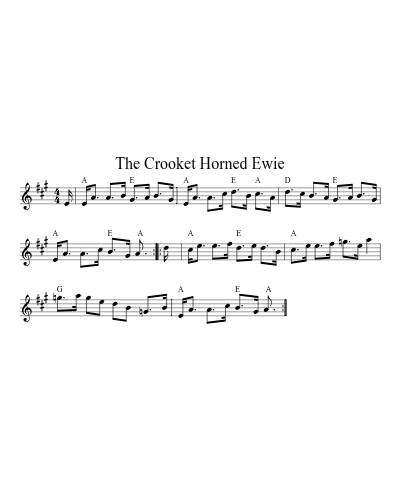 The Crooket Horned Ewie (Version 2)
