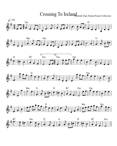 Crossing to Ireland (Version 3)