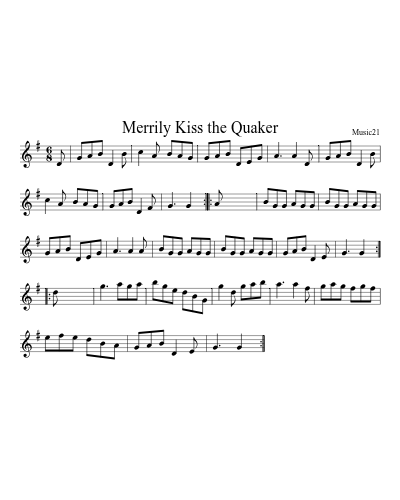 Merrily Kiss the Quaker