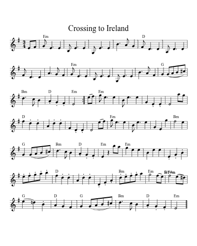 Crossing to Ireland (Version 5)