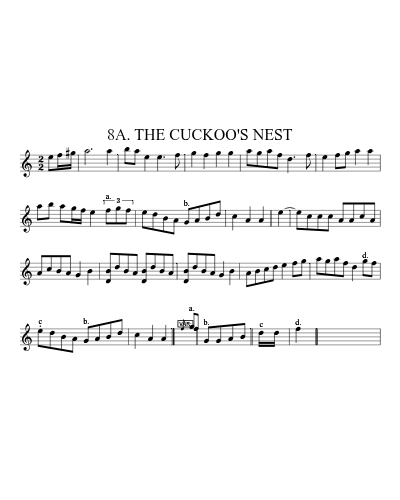 8A. THE CUCKOO'S NEST (Version 3)