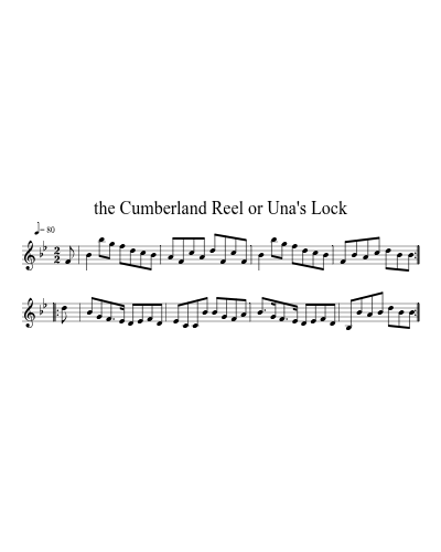 the Cumberland Reel or Una's Lock (Version 2)