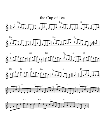 The cup of tea (Version 4)