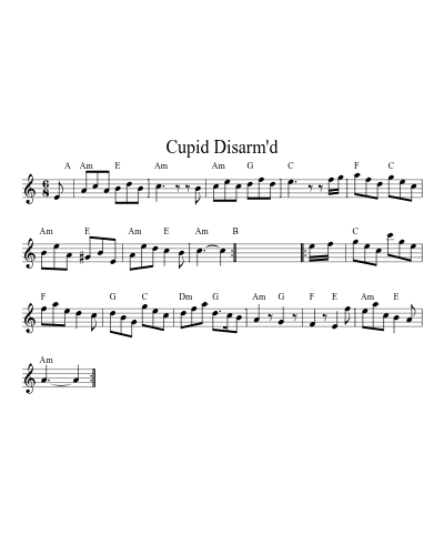 Cupid Disarm'd