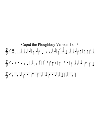 Cupid the Ploughboy Version 1 of 3