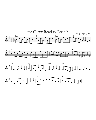 The curvy road to Corinth (Version 2)