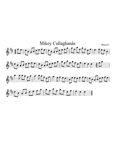 Mikey Callaghanâs preview