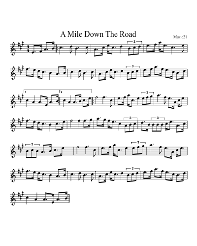 A Mile Down The Road