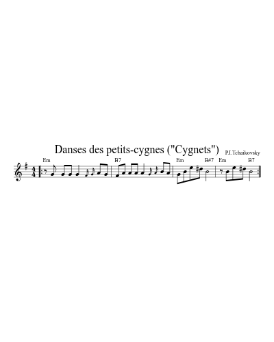 Danses des petits-cygnes ("Cygnets")