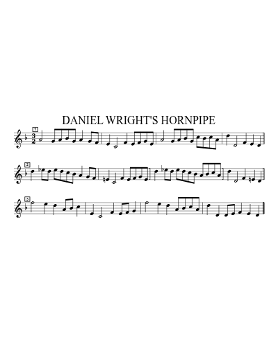 DANIEL WRIGHT'S HORNPIPE