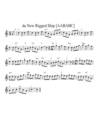 da New Rigged Ship  [AABABC] preview