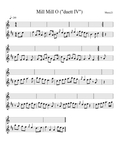 Mill Mill O ("duett IV")
