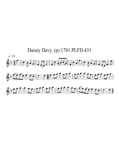 Dainty Davy. (p).1701.PLFD.431