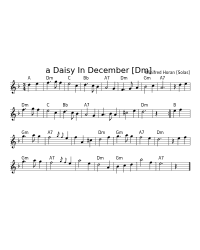 a Daisy In December  [Dm] (Version 4)