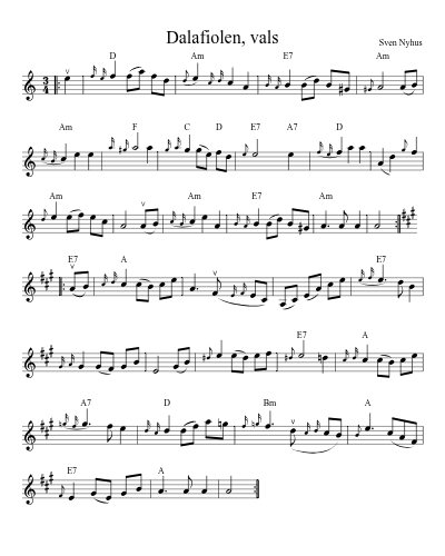 Dalafiolen, vals (Version 2)