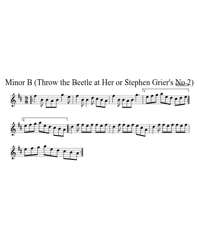 Minor B (Throw the Beetle at Her or Stephen Grier's No 2)