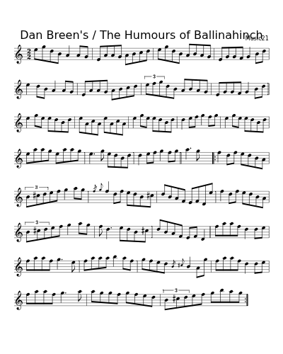 Dan Breen's / The Humours of Ballinahinch