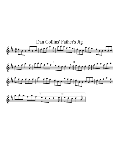 Dan Collins' Father's Jig (Version 10) preview