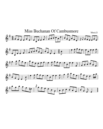 Miss Buchanan Of Cambusmore preview