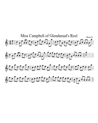 Miss Campbell of Glendarual's Reel preview