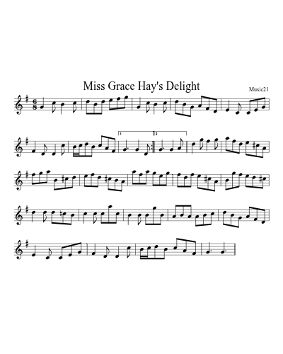 Miss Grace Hay's Delight