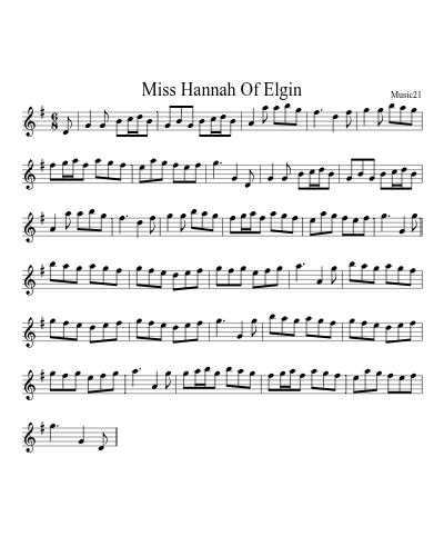 Miss Hannah Of Elgin preview