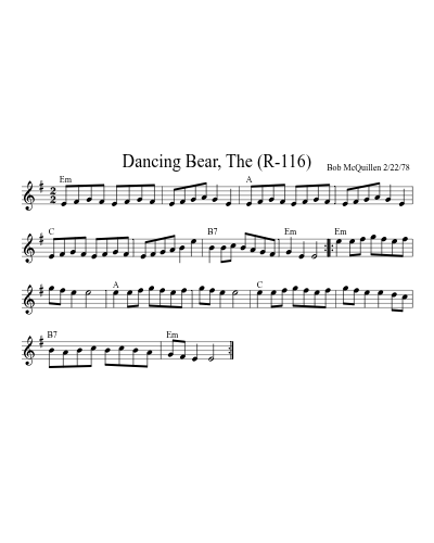 Dancing Bear, The (R-116) (Version 2)