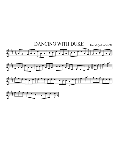 DANCING WITH DUKE (Version 2)