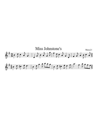 Miss Johnstone's