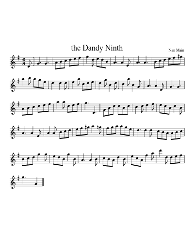 the Dandy Ninth (Version 2) sheet music preview