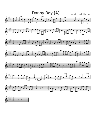 Danny Boy    [A]