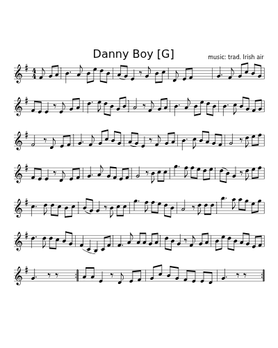 Danny Boy    [G] (Version 3)