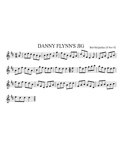 DANNY FLYNN'S JIG (Version 2) preview