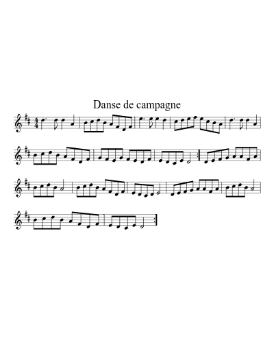 Danse de campagne (Version 2) preview