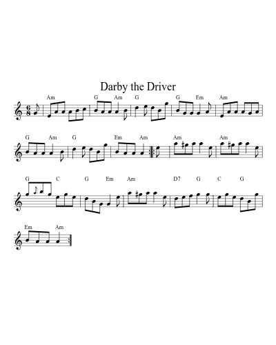 Darby The Driver (Version 5)