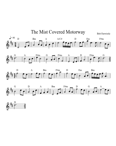 The Mist Covered Motorway