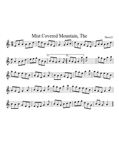 Mist Covered Mountain, The