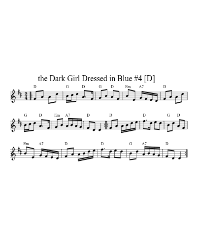 the Dark Girl Dressed in Blue #4   [D]