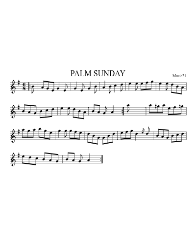 Palm Sunday (Mist Covered Mountain The)