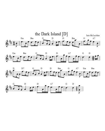 the Dark Island   [D] (Version 2)