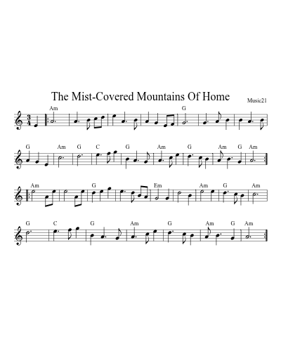 The Mist-Covered Mountains Of Home